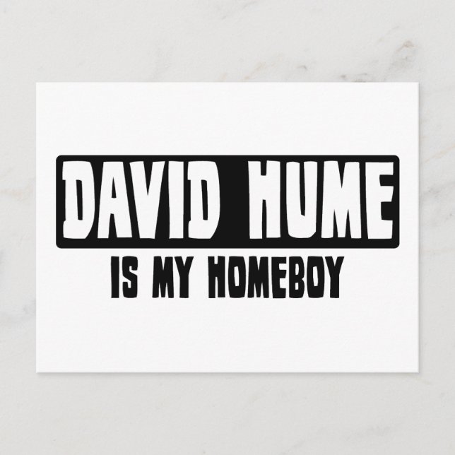 David Hume is my Homeboy Postcard (Front)