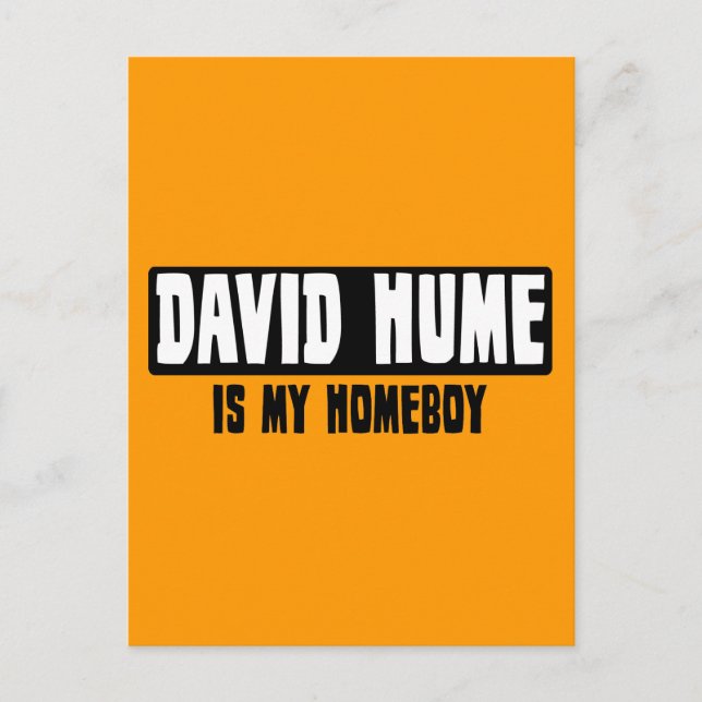 David Hume is my Homeboy Postcard (Front)