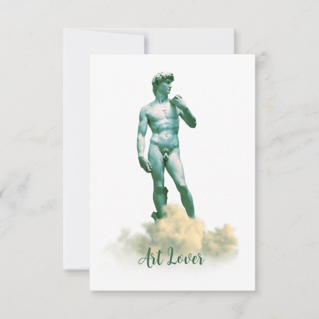 David in the Clouds RSVP Card (Front)