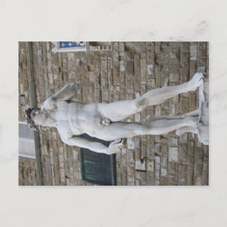 David in the Piazza della Signoria, Florence Postcard