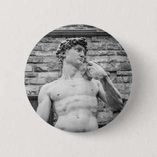David (Michelangelo) 6 Cm Round Badge