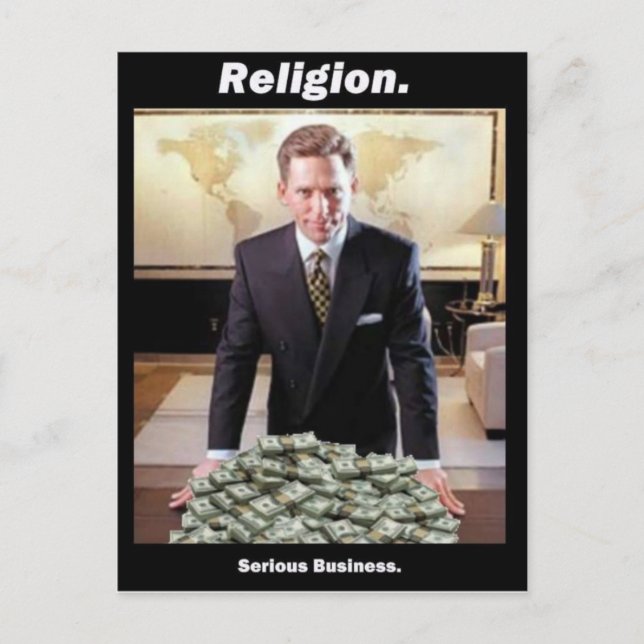 David Miscavige Scientology Meme Postcard (Front)