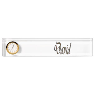 David Name Logo, Nameplate