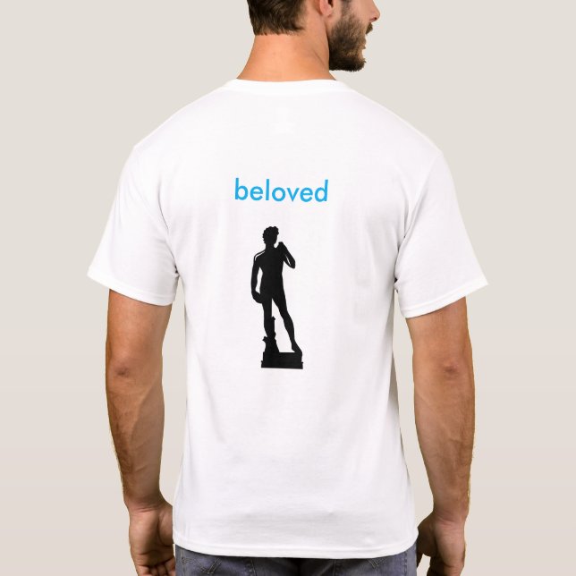 David (name) T-Shirt in Hebrew with Meaning (back) (Back)
