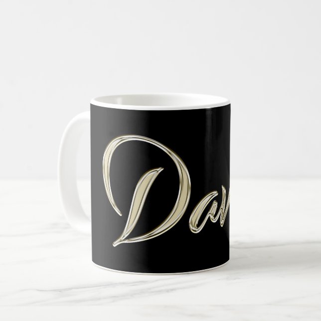 David Name whitegold Tasse Teetasse Kaffetasse Coffee Mug (Front Left)
