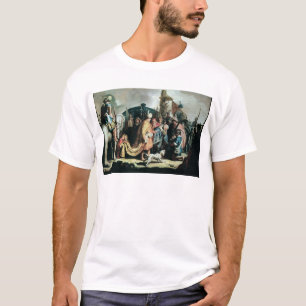 David Offering the Head of Goliath to King Saul T-Shirt