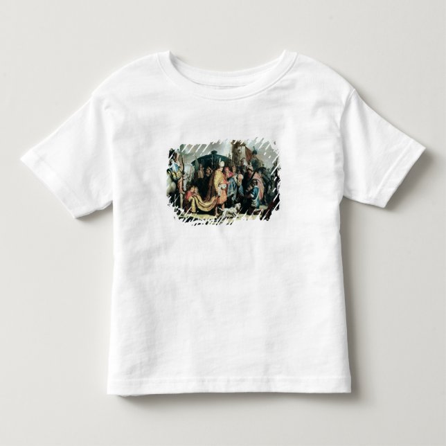 David Offering the Head of Goliath to King Saul Toddler T-Shirt (Front)