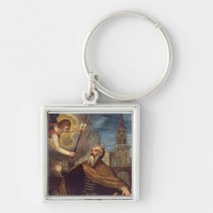 David (oil on panel) key ring