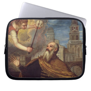 David (oil on panel) laptop sleeve