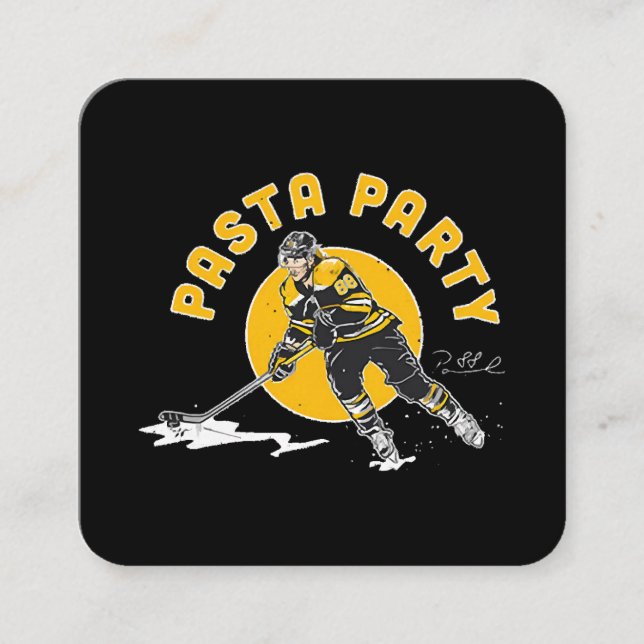 David Pastrnak Square Business Card (Front)
