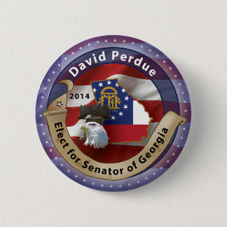 David Perdue 6 Cm Round Badge