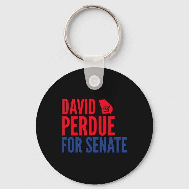 David Perdue For Senate 2020 Election  Key Ring (Front)