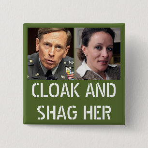 David Petraeus: Cloak and Shag Her 15 Cm Square Badge