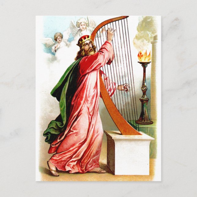 David praising god postcard (Front)