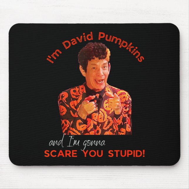 David Pumpkins E You Stud Funny Halloween Men Clot Mouse Pad (Front)