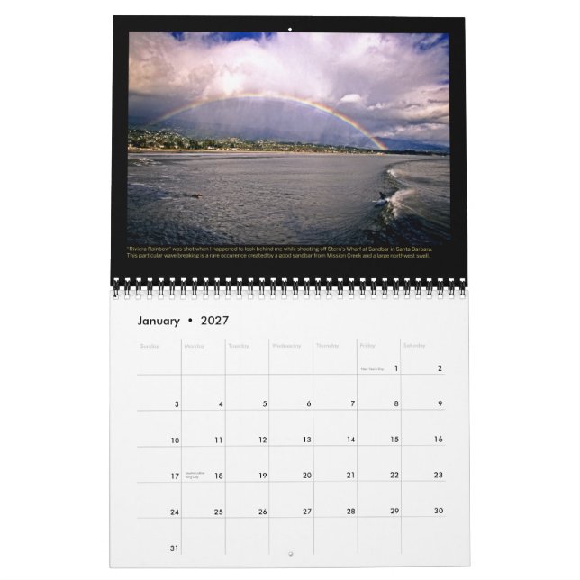 David Pu'u 2013 Calendar: Ocean Calendar (Jan 2027)
