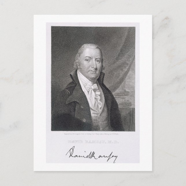David Ramsay, engraved by James Barton Longacre (1 Postcard (Front)