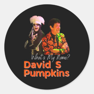 David S Pumpkins Skeleton Funny Skit Men Clothing Classic Round Sticker