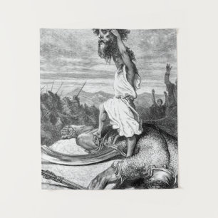 David Slays Goliath From Gustave Dore 1886 Tapestry