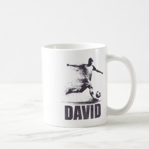 David Soccer Boys Personalised First Name David  Coffee Mug