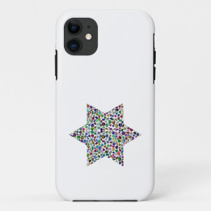 David Star made with Gemstones in All Colours iPhone 11 Case