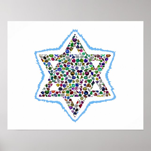 David Star made with Gemstones Poster (Front)