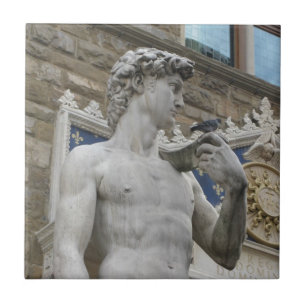 David Statue Michelangelo in Italy Tile
