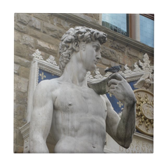 David Statue Michelangelo in Italy Tile (Front)