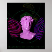 David through Time and Space [~vaporwave aesthetic
