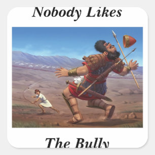 David vs. Goliath Square Sticker