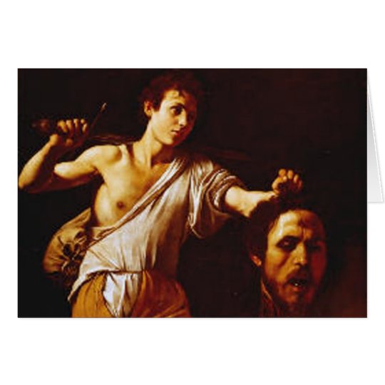 David with Goliath's Head Card