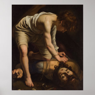 David with the Head of Goliath Poster