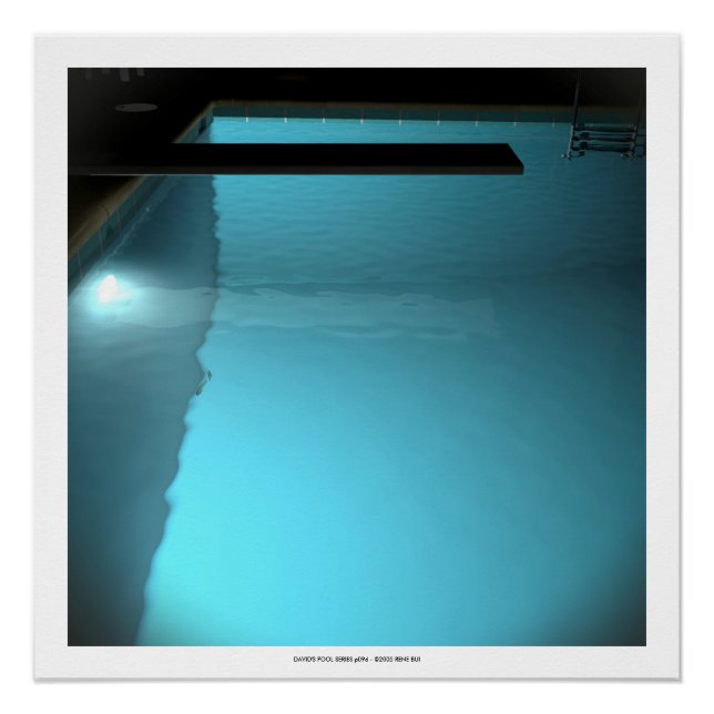 DAVID'S POOL SERIES p09d- 3D Computer ART Poster (Front)