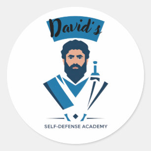 David's Self-Defense Academy Classic Round Sticker