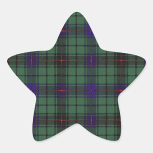 Davidson clan Plaid Scottish tartan Star Sticker