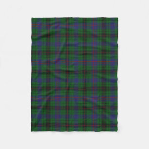 Davidson Clan Tartan Plaid Fleece Blanket