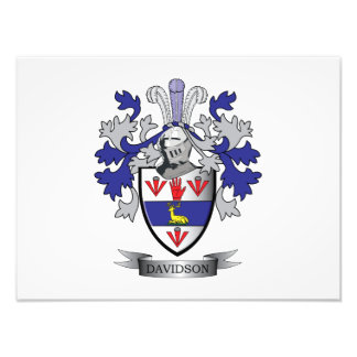 Davidson Family Crest Coat of Arms Photo Print