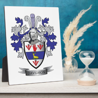 Davidson Family Crest Coat of Arms Plaque