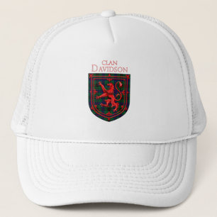 Davidson Tartan Scottish Plaid Lion Rampant Trucker Hat