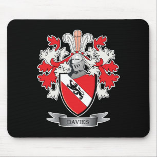Davies Family Crest Coat of Arms Mouse Pad