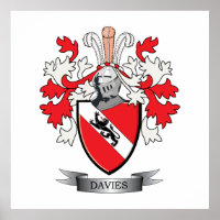 Davies Family Crest Coat of Arms