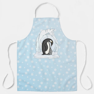Davin and Annie the Penguins All-Over Print Apron