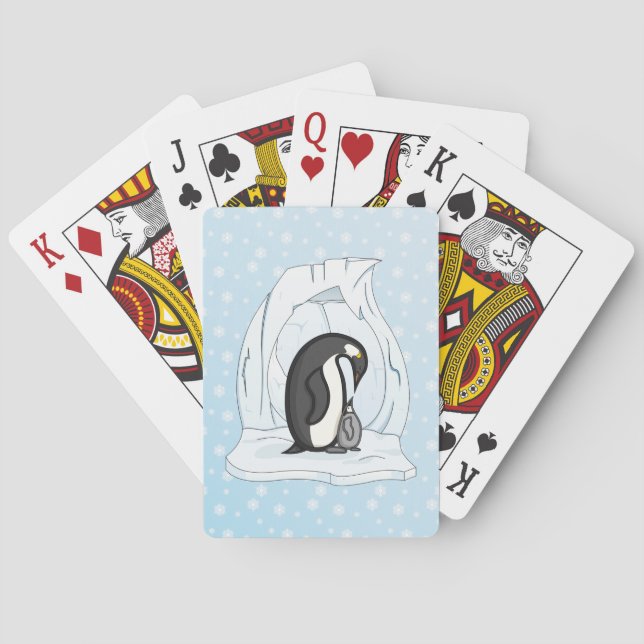 Davin and Annie the Penguins Classic Playing Cards (Back)