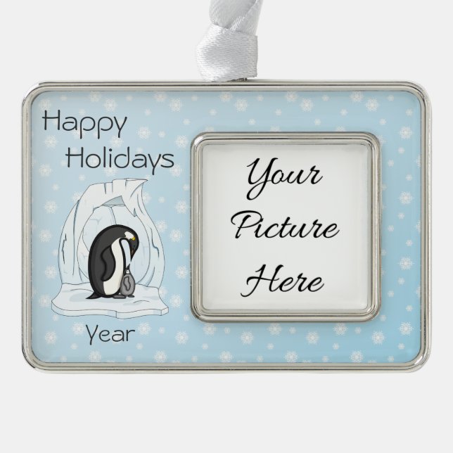 Davin and Annie the Penguins Frame Ornament (Front)