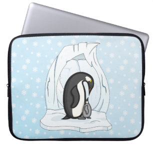 Davin and Annie the Penguins Laptop Sleeve