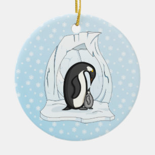 Davin and Annie the Penguins Ornament