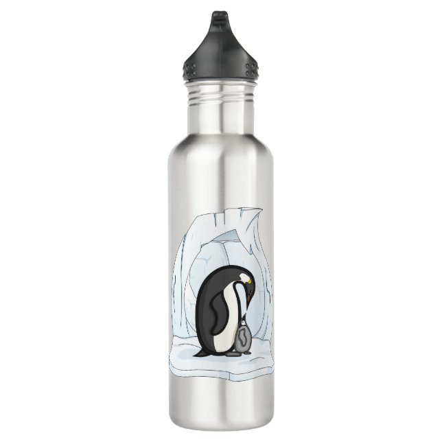 Davin and Annie the Penguins Water Bottle (Right)