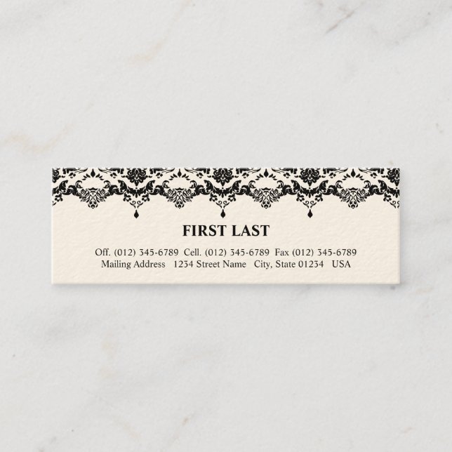 Davina Mini Business Card (Front)