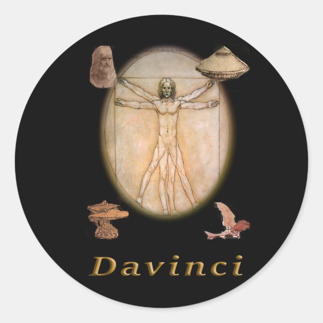 Davinci Classic Round Sticker (Front)