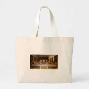 Davinci Last Supper fine art print artwork Large Tote Bag